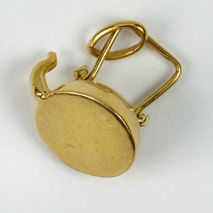 18K Yellow Gold Teapot Charm Pendant