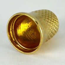 Load image into Gallery viewer, 9K Yellow Gold Thimble Charm Pendant
