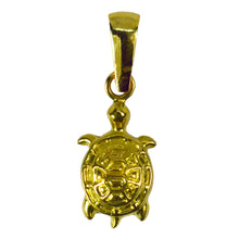Load image into Gallery viewer, 18K Yellow Gold Turtle Tortoise Charm Pendant
