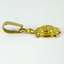 Load image into Gallery viewer, 18K Yellow Gold Turtle Tortoise Charm Pendant
