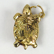 Load image into Gallery viewer, 14K Yellow Gold Tortoise Turtle Charm Pendant
