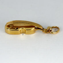Load image into Gallery viewer, 18K Yellow Gold Violin Charm Pendant
