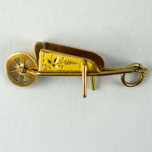 Load image into Gallery viewer, 9K Yellow Gold Wheelbarrow Charm Pendant
